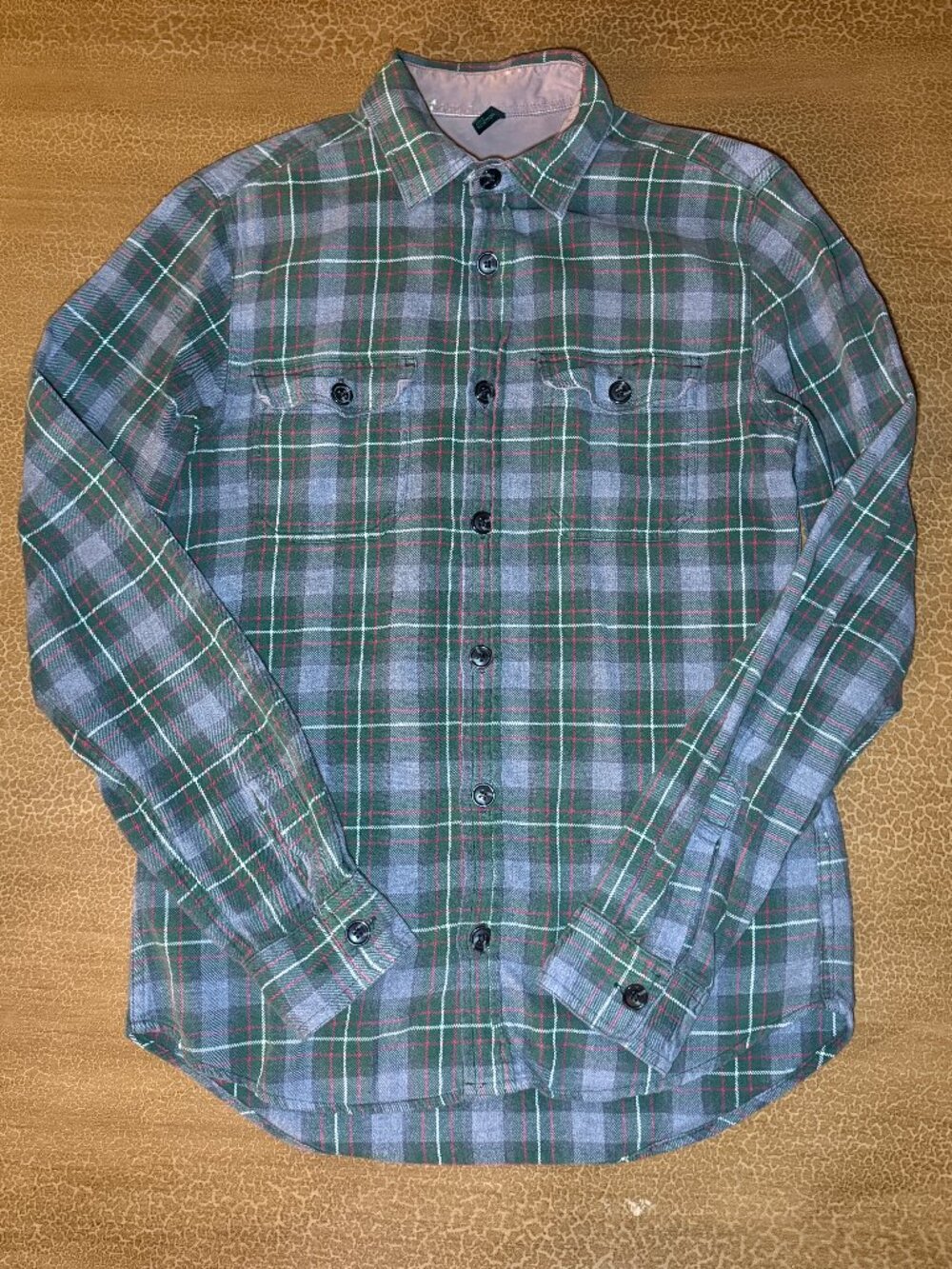 VINTAGE United Colors of Benetton Plaid Button Up Down Shirt - Size (Small ?)